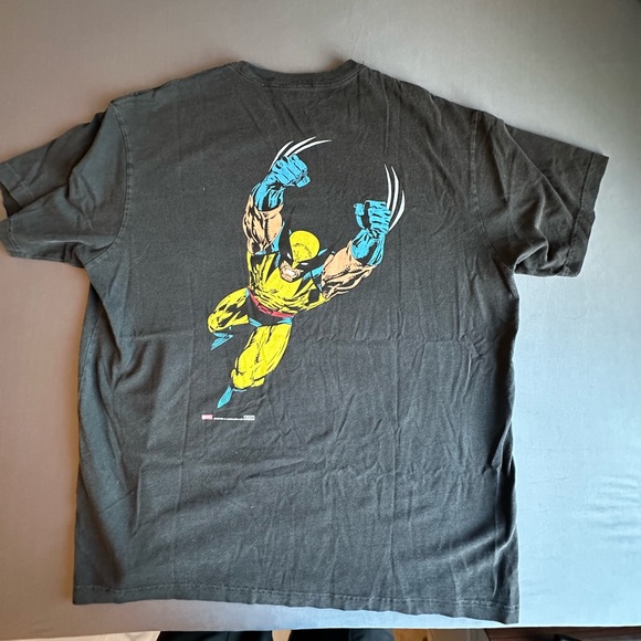 Kith x Marvel x X-Men Wolverine Vintage Tee Black Size XL - Picture 2 of 3